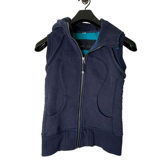 Lululemon hiver 2013 scuba vest navy women's size 2 - Picture 1 of 6